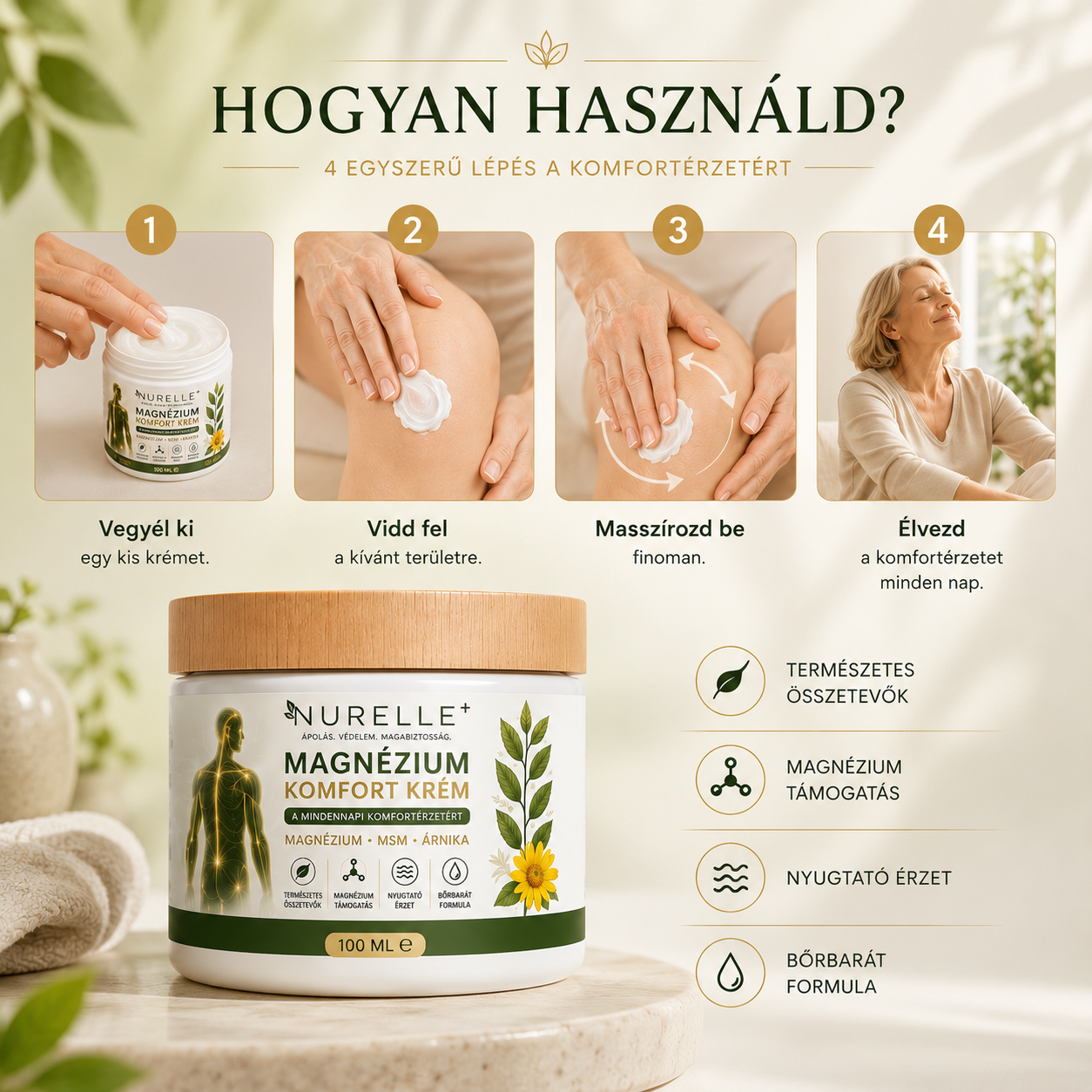 NURELLE™ Magnézium Komfort Krém